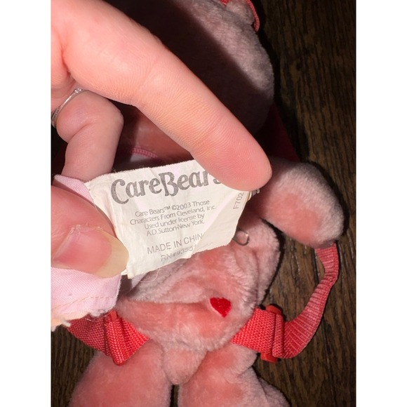 2003 Cheer Bear plush backpack carebears - Picture 6 of 7